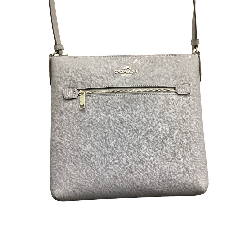 NWT Coach Crossbody Women’s 1Size “Rowan File Bag” Leather Light Blue - Twilight